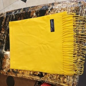 Mustard Colored Scarf - 100% Cashmere